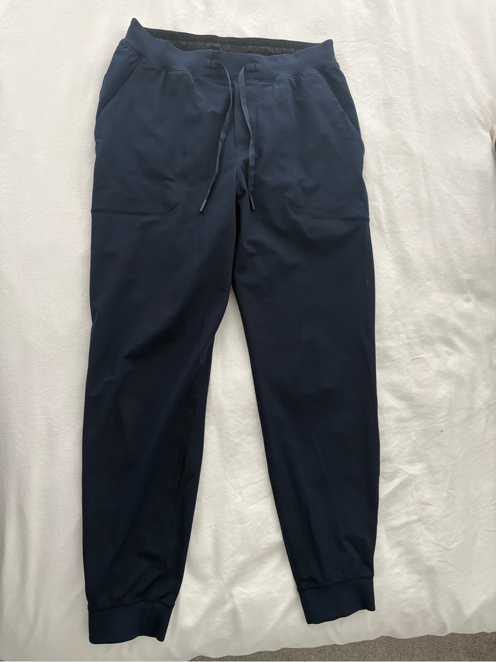 Mens Medium Lulu Lemon ABC Warpstreme Jogger Pants - Navy